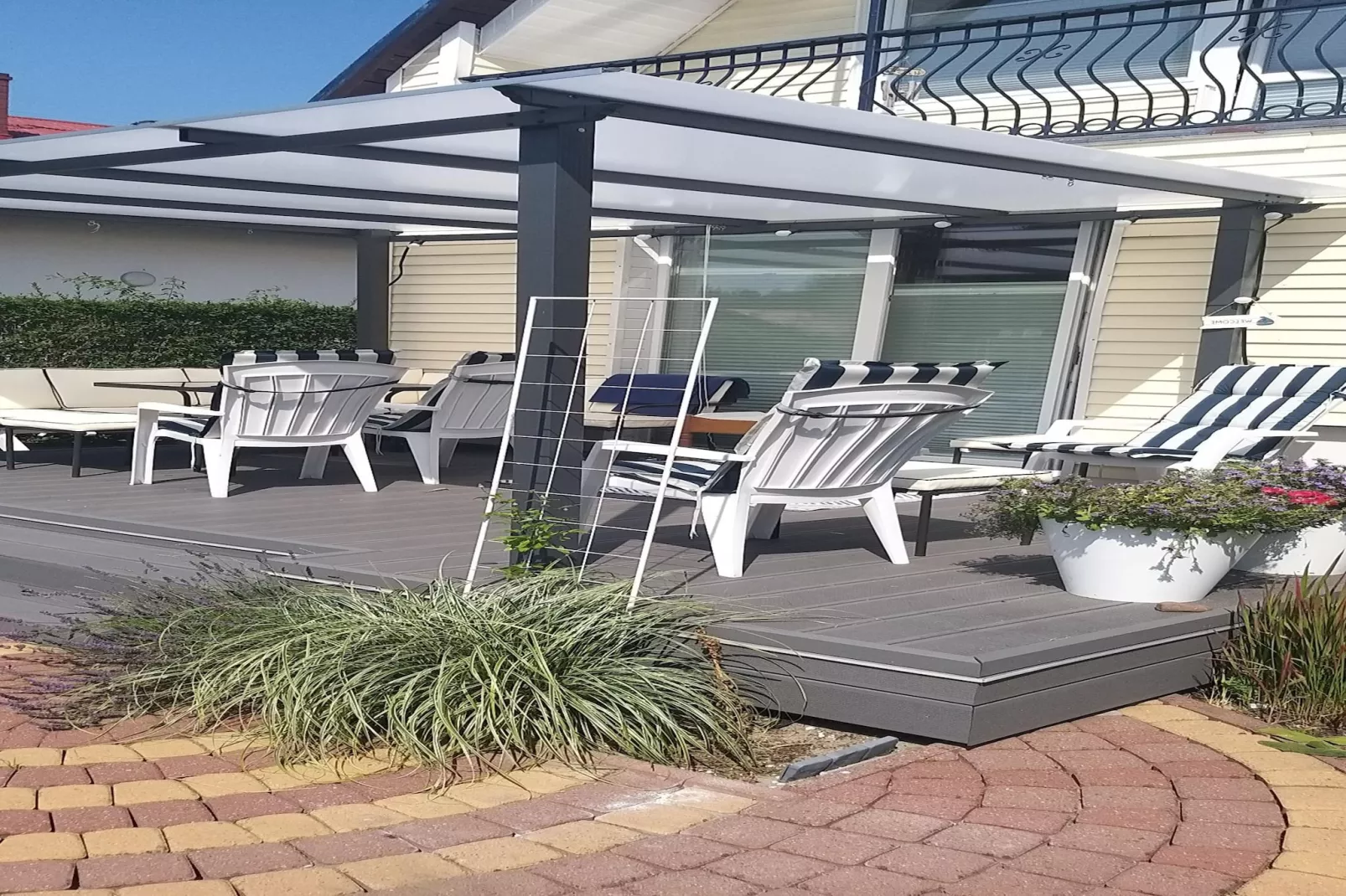 Holiday home Seahorse Rowy-Terrasbalkon