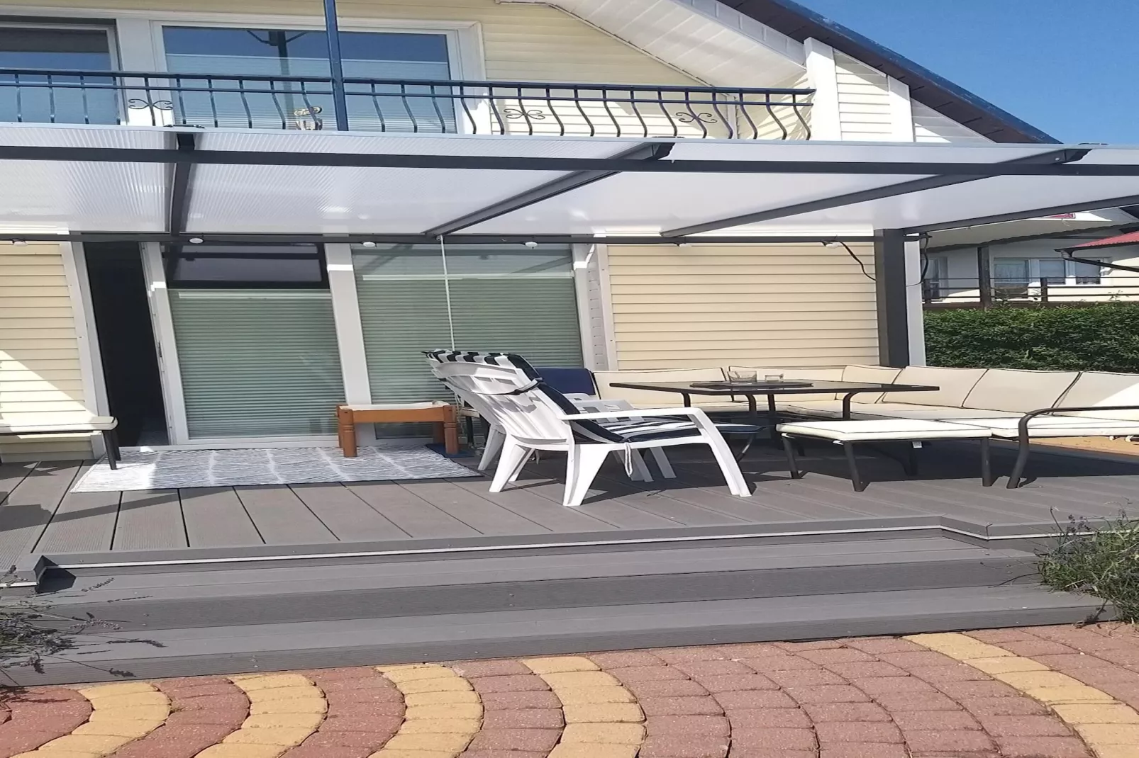 Holiday home Seahorse Rowy-Terrasbalkon