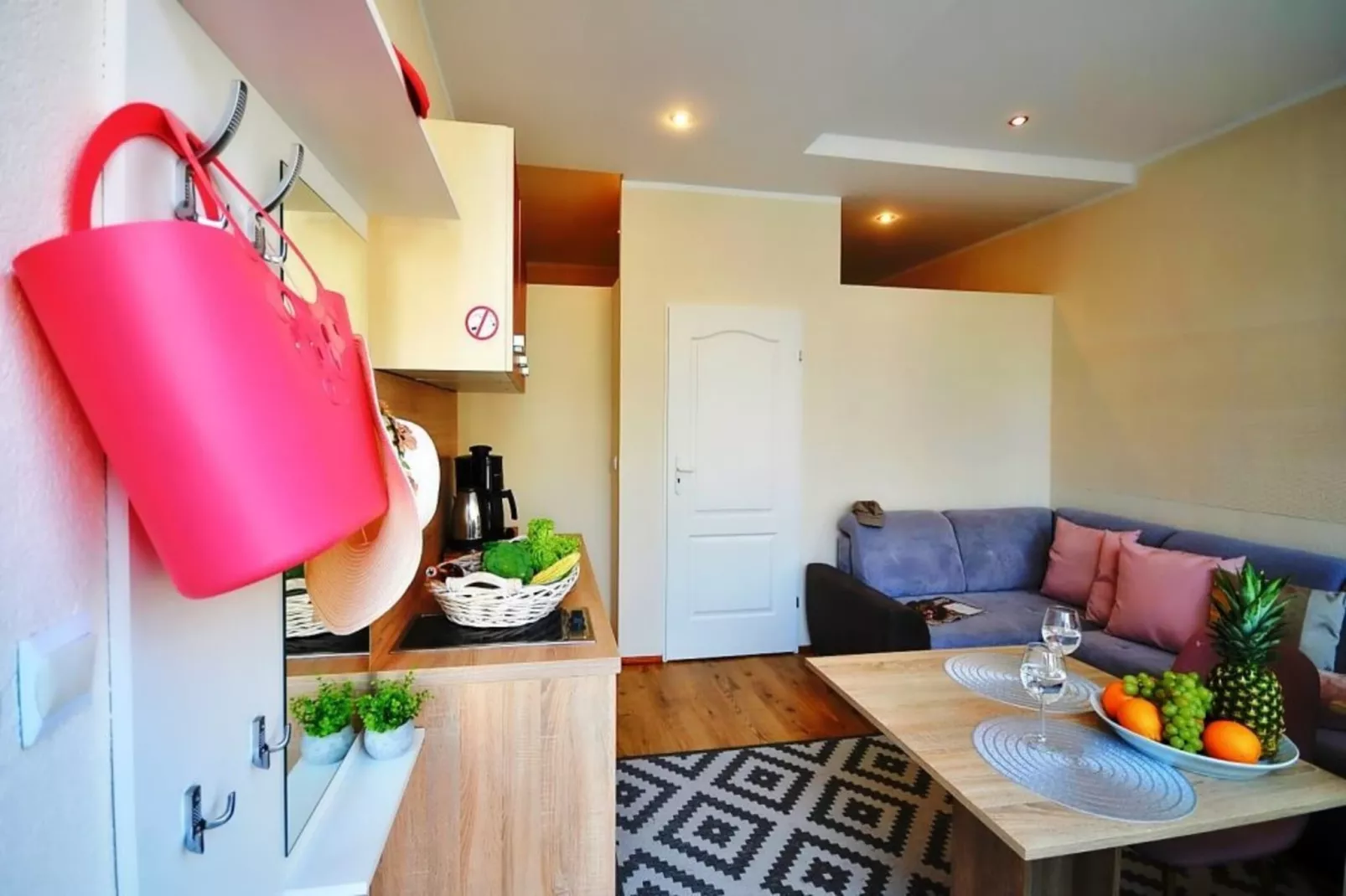 Apartament nr 3 35 qm parter Ustronie Morskie-Woonkamer