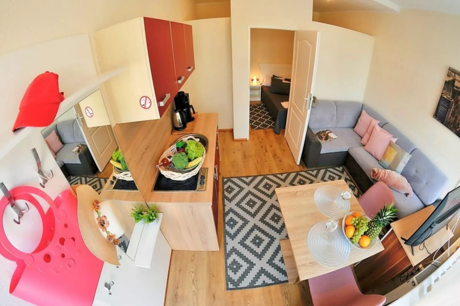Apartament nr 3 35 qm parter Ustronie Morskie-Woonkamer