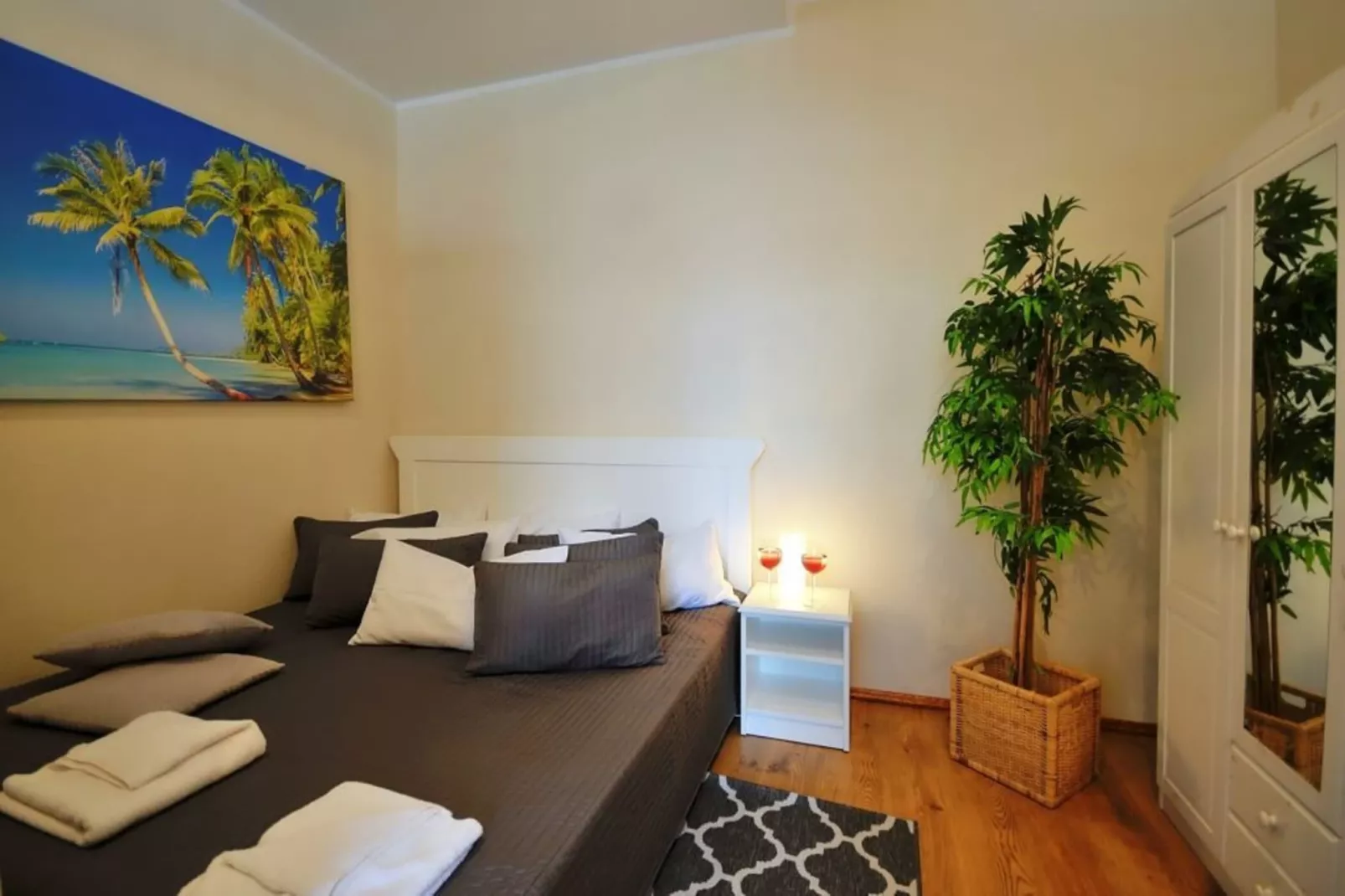 Apartament nr 3 35 qm parter Ustronie Morskie-Slaapkamer