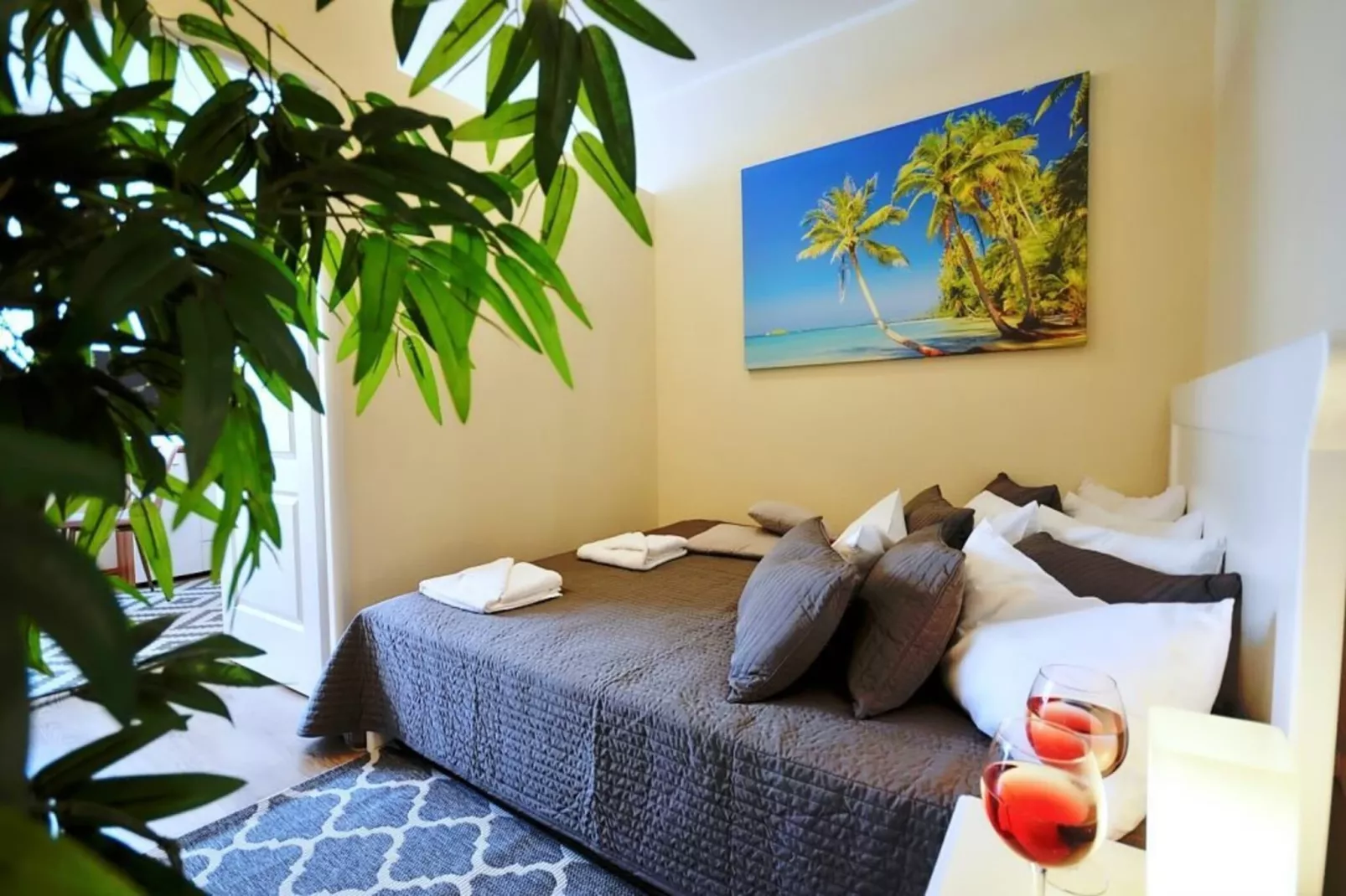 Apartament nr 3 35 qm parter Ustronie Morskie-Slaapkamer