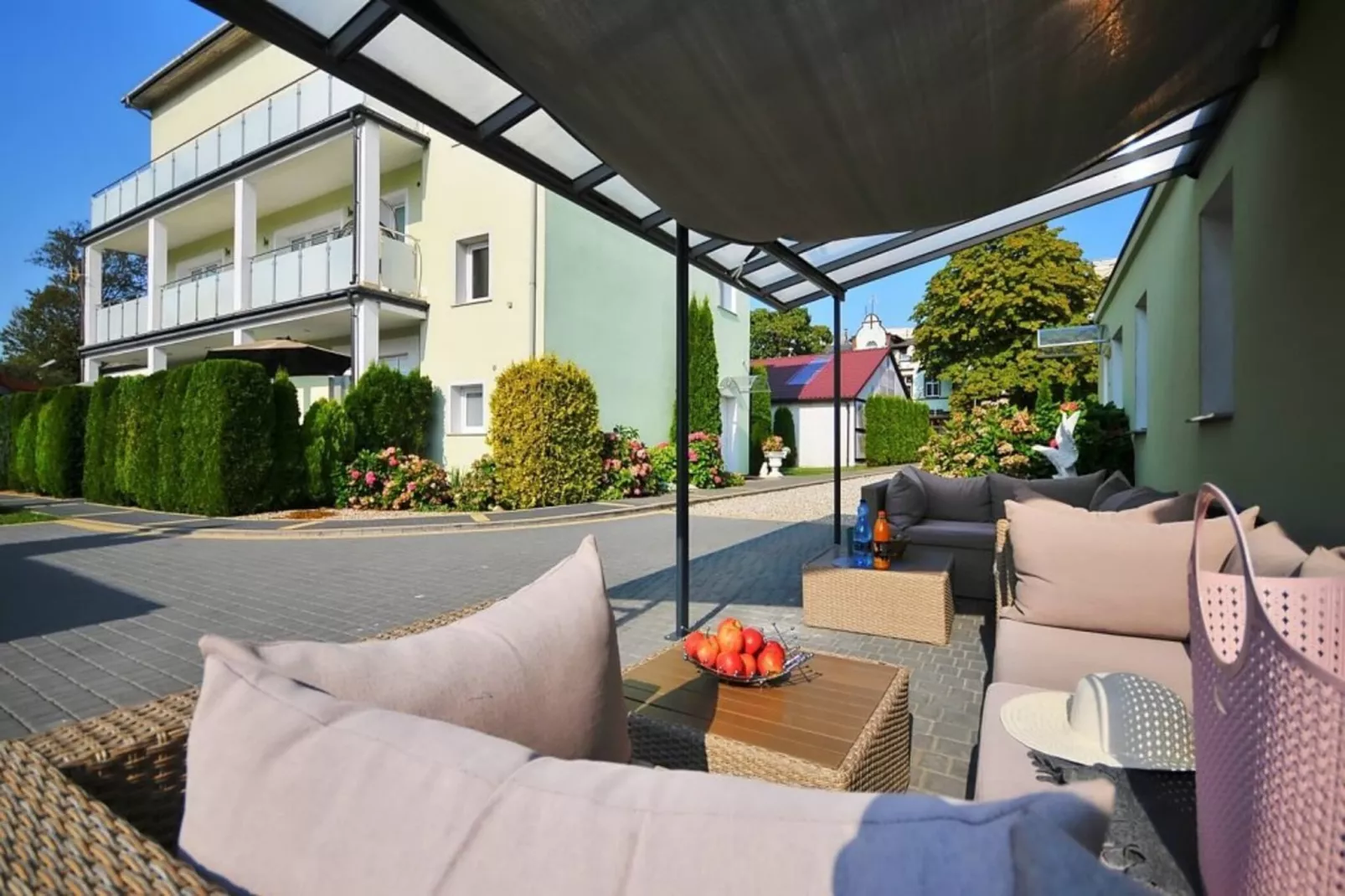 Apartament nr 3 35 qm parter Ustronie Morskie-Terrasbalkon