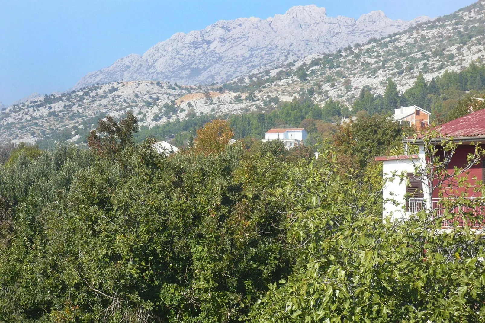 Apartments Seaview Starigrad Paklenica-A5-Uitzicht zomer
