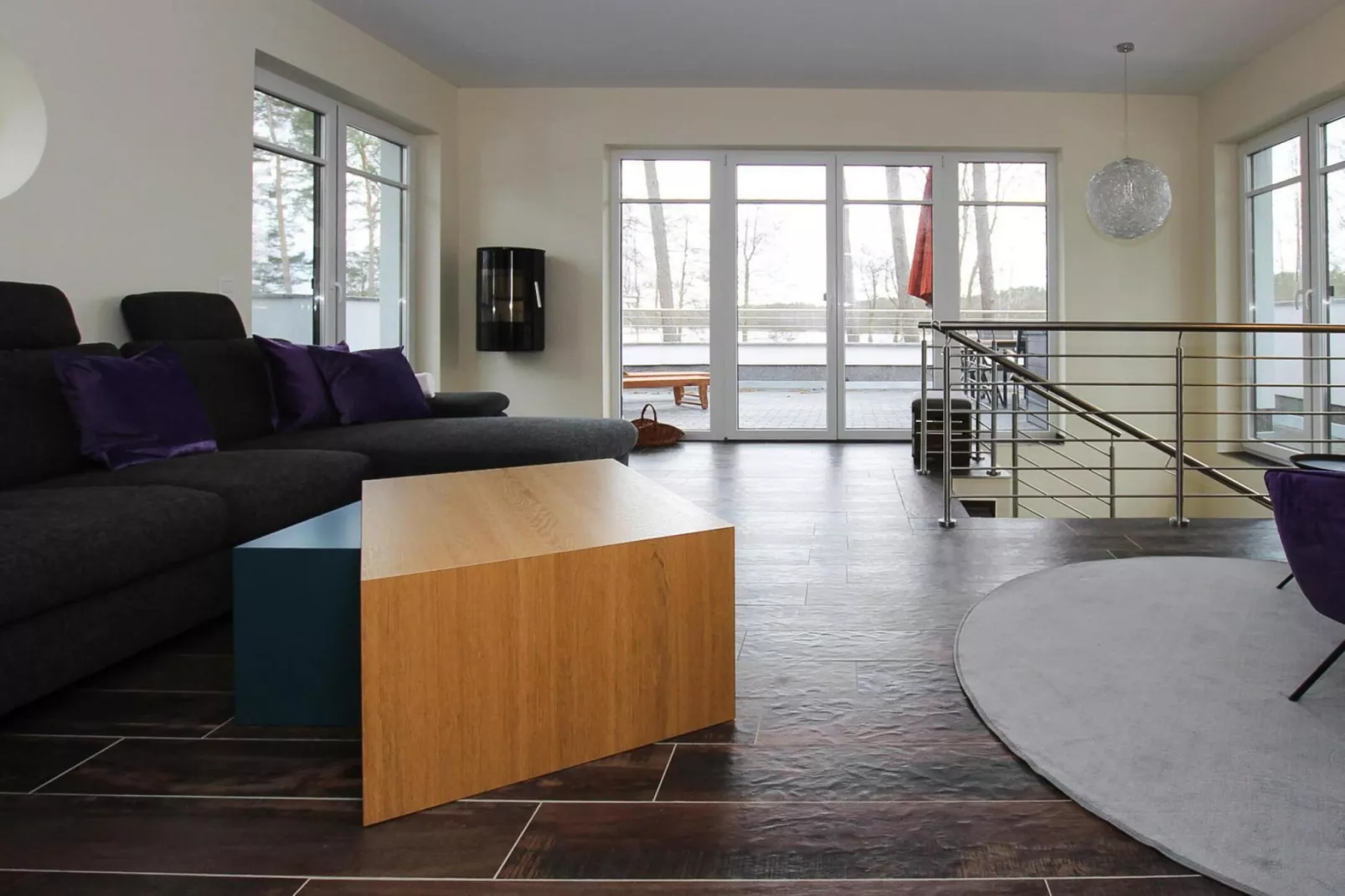 Villa Seeblick 146 qm-Woonkamer