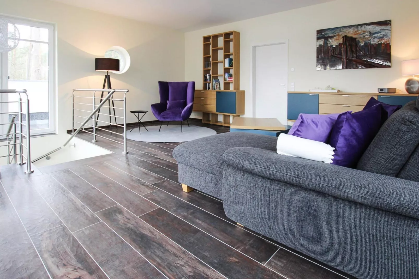 Villa Seeblick 146 qm-Woonkamer