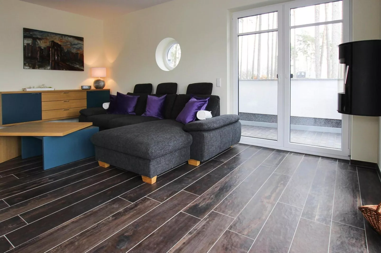 Villa Seeblick 146 qm-Woonkamer