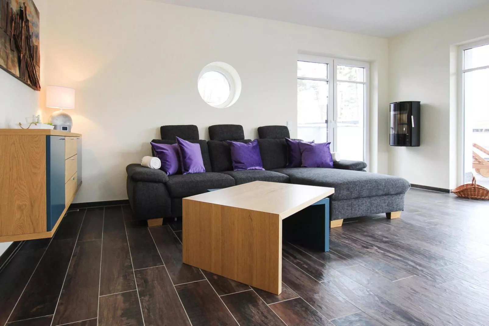 Villa Seeblick 146 qm-Woonkamer
