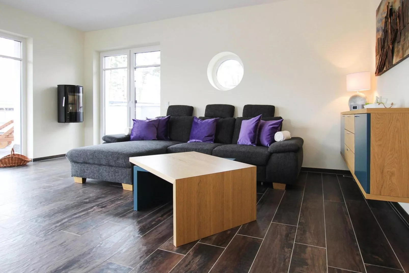 Villa Seeblick 146 qm-Woonkamer