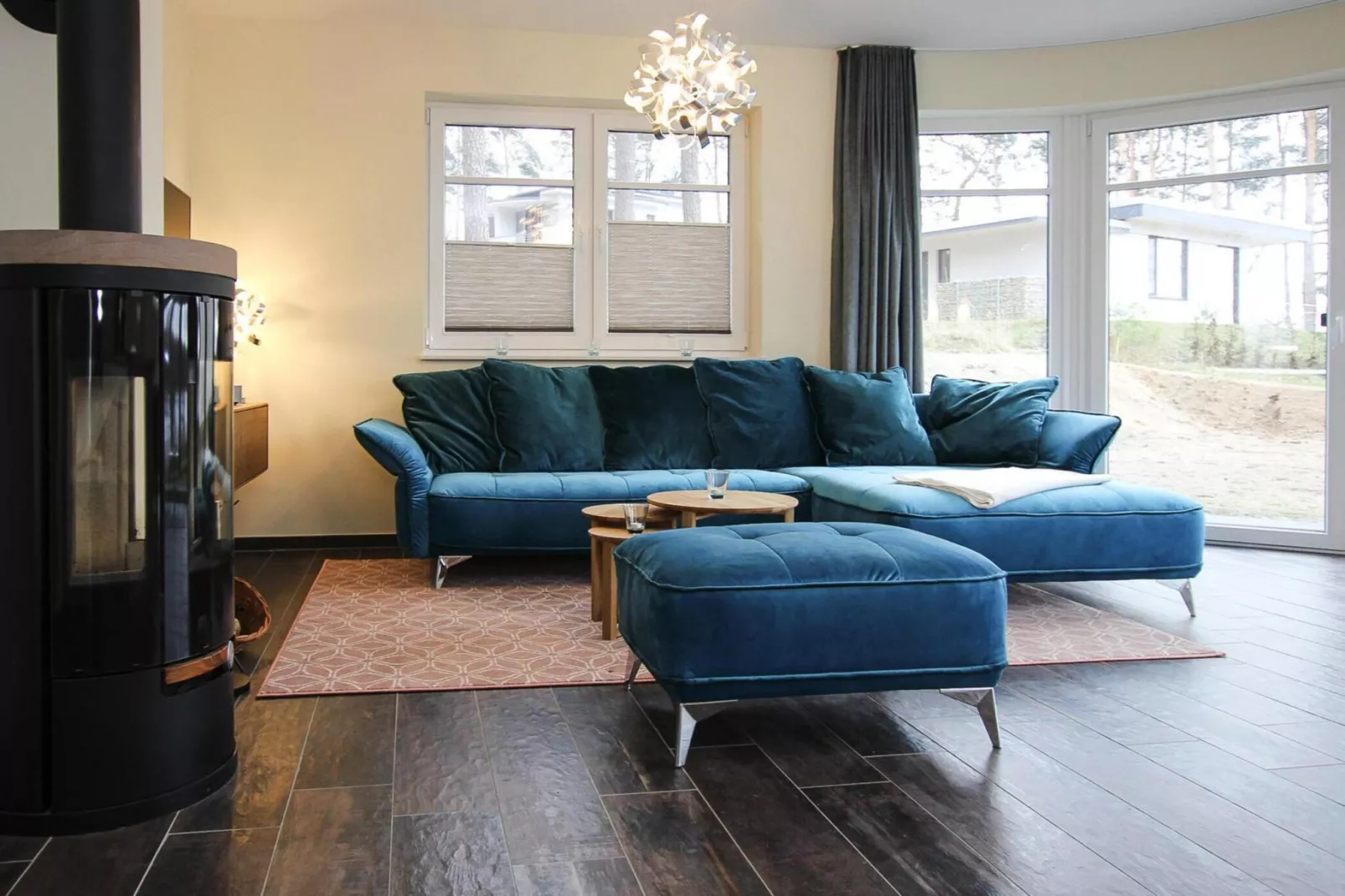 Villa Seeblick 146 qm-Woonkamer