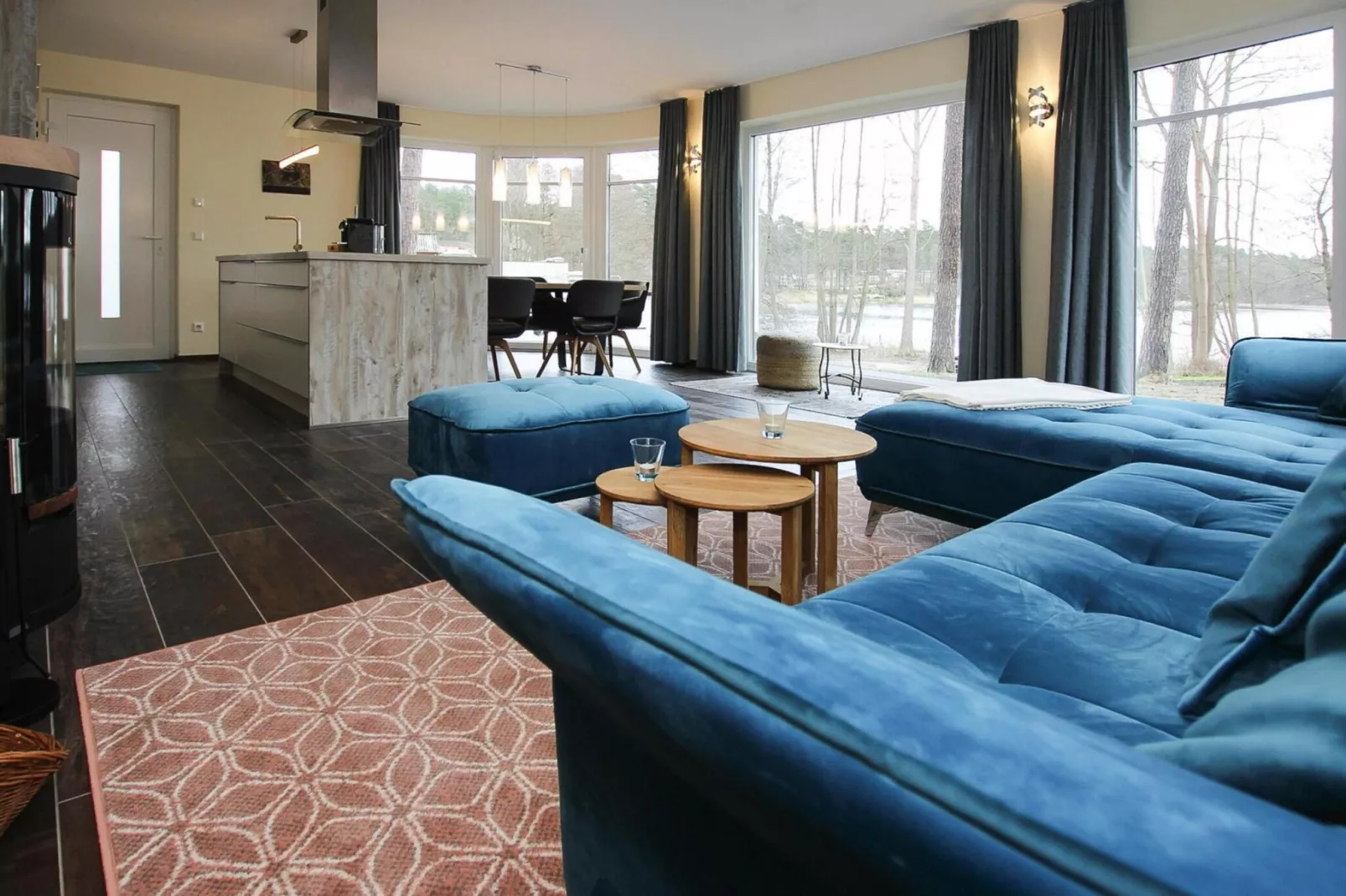 Villa Seeblick 146 qm-Woonkamer
