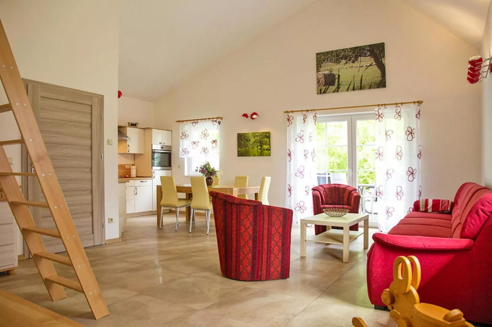 Ferienhaus Spreeidyll-Woonkamer