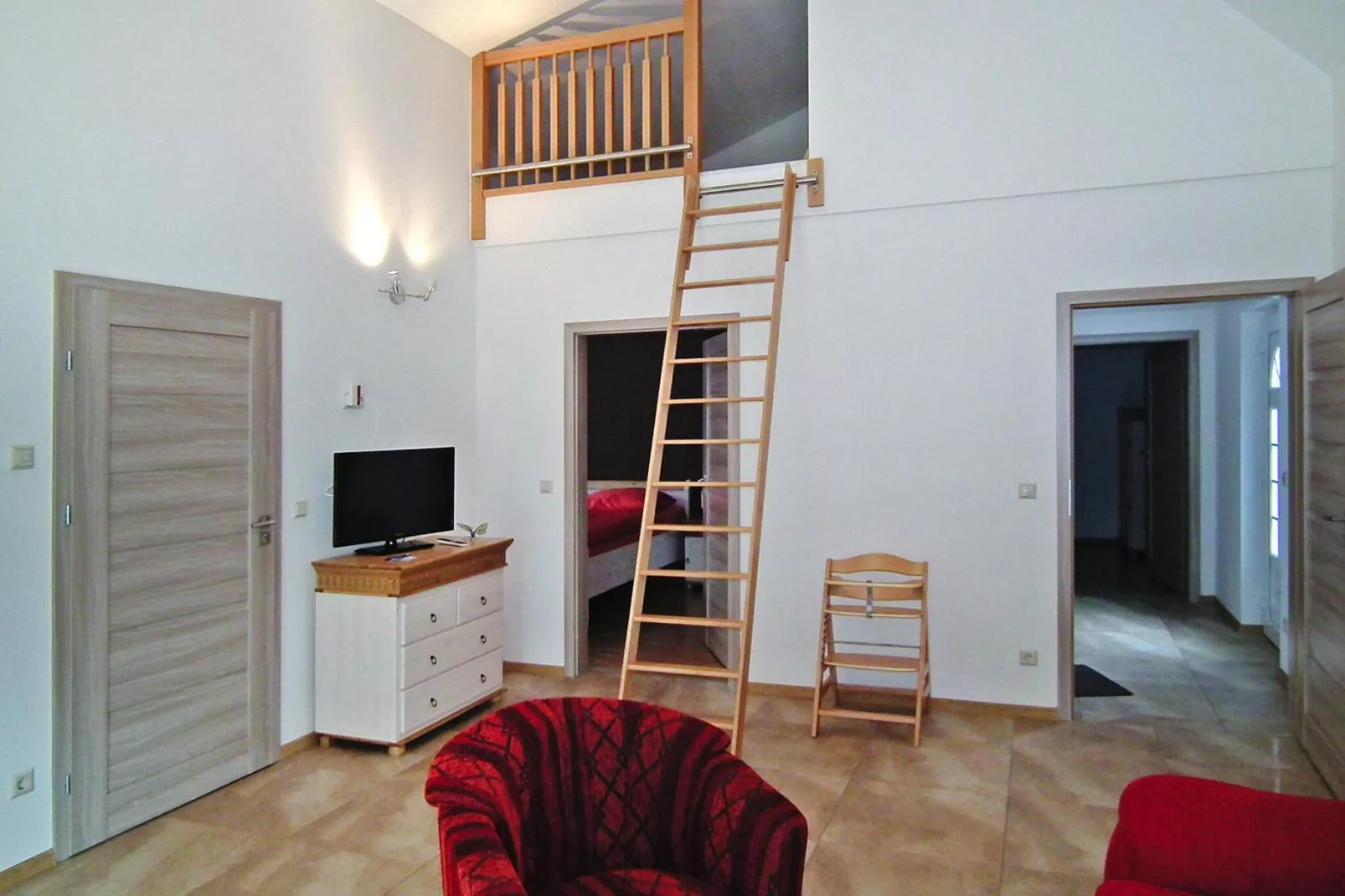 Ferienhaus Spreeidyll-Woonkamer