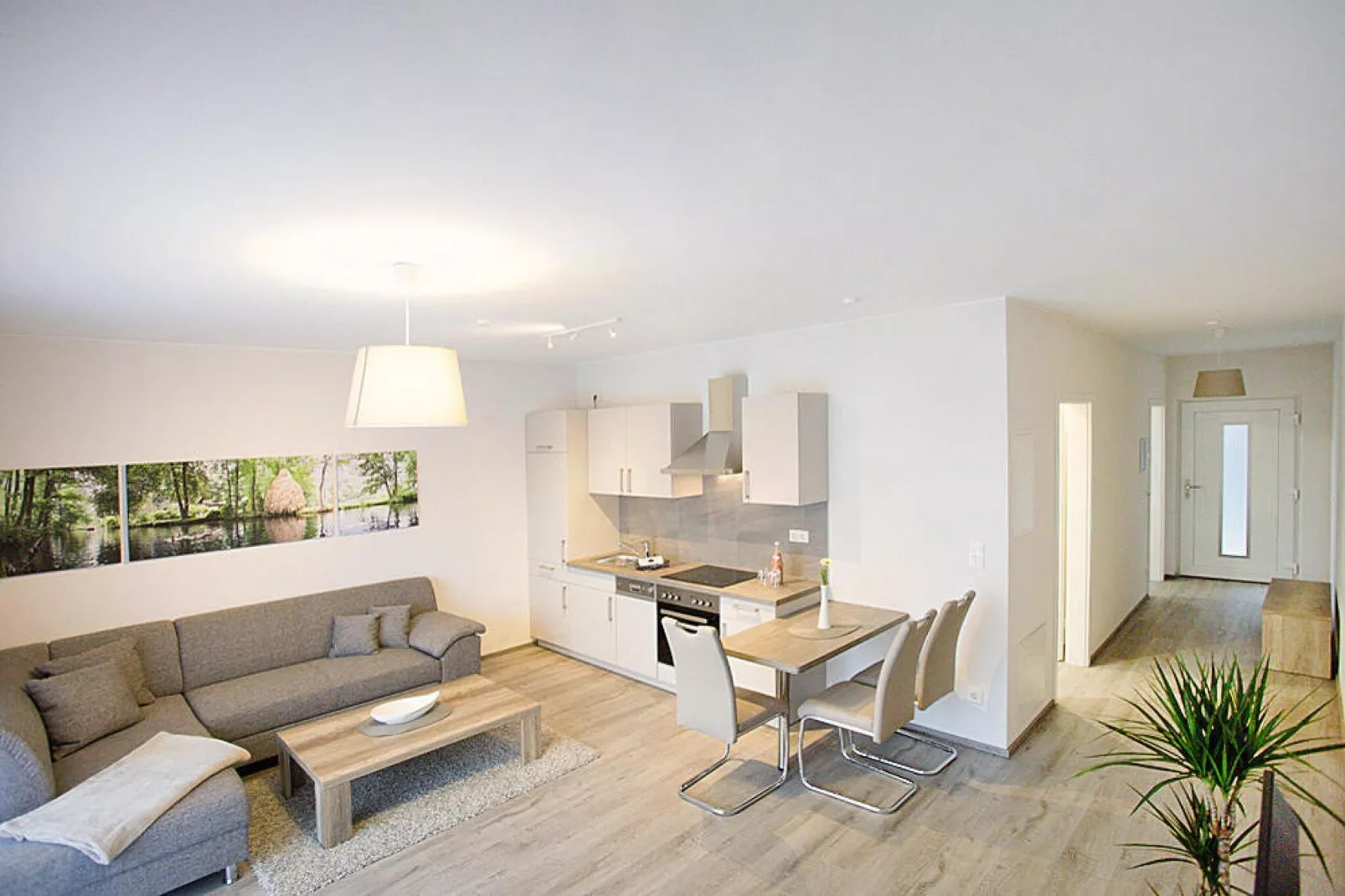 Apartment 75 qm mit Spreeblick-Woonkamer