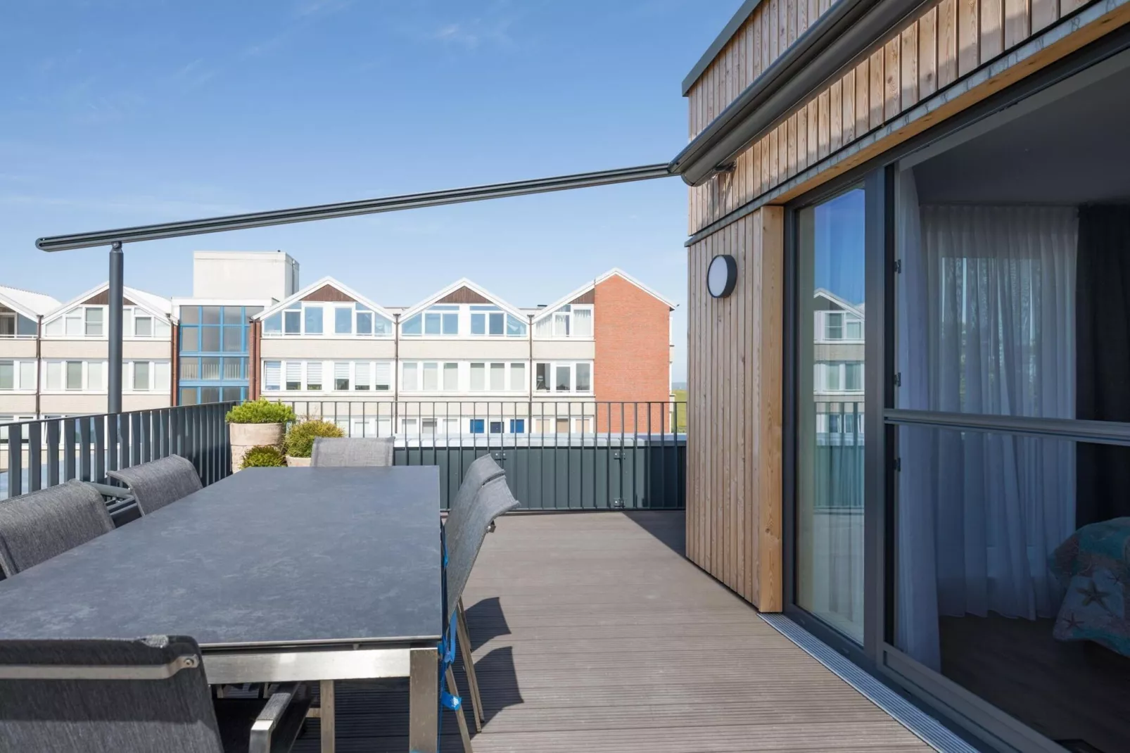 SeeZeichen auf Nordstrand 3 Personen-Terrasbalkon