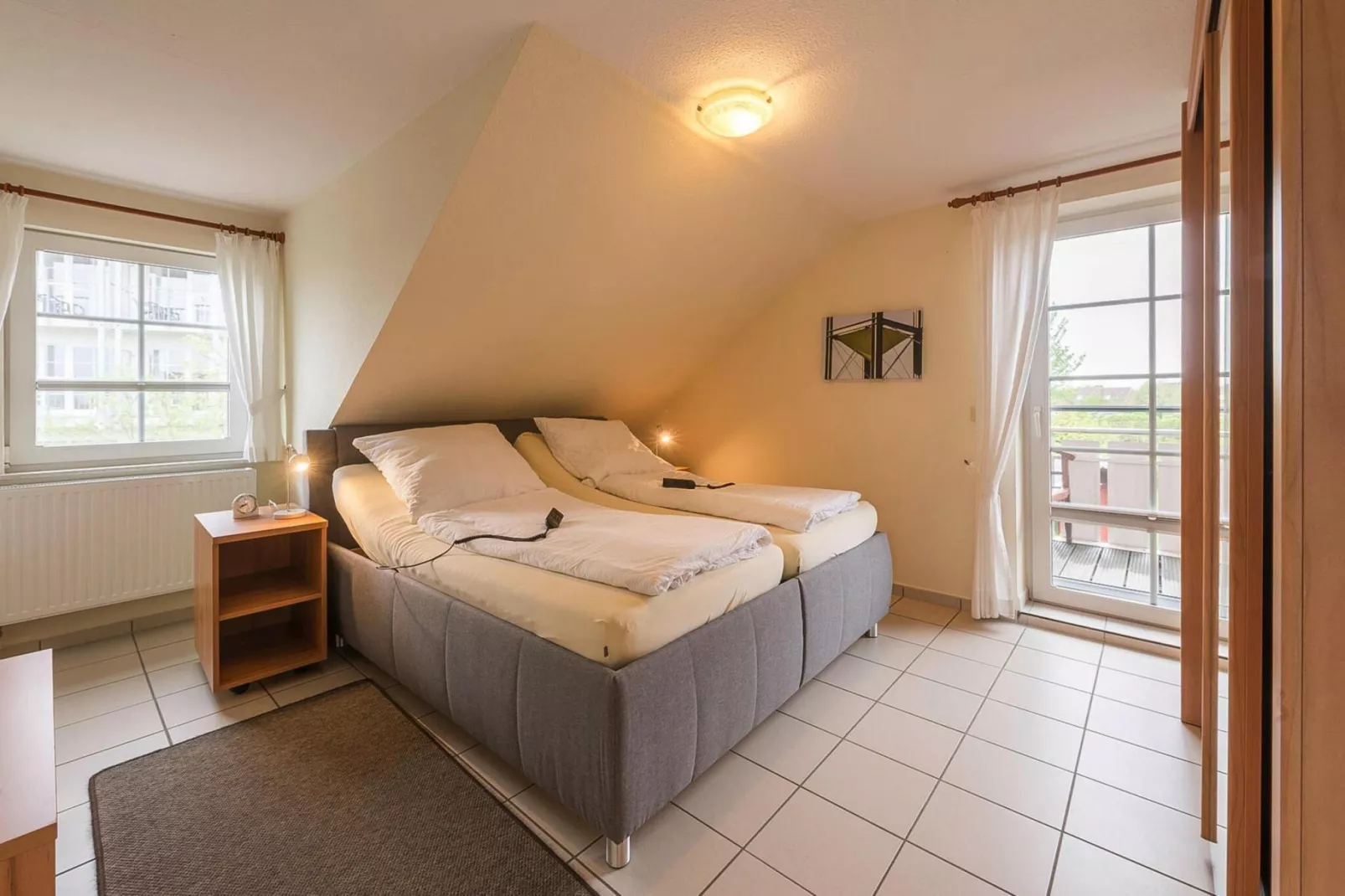 Komfort-Fewo OG 58 qm-Slaapkamer