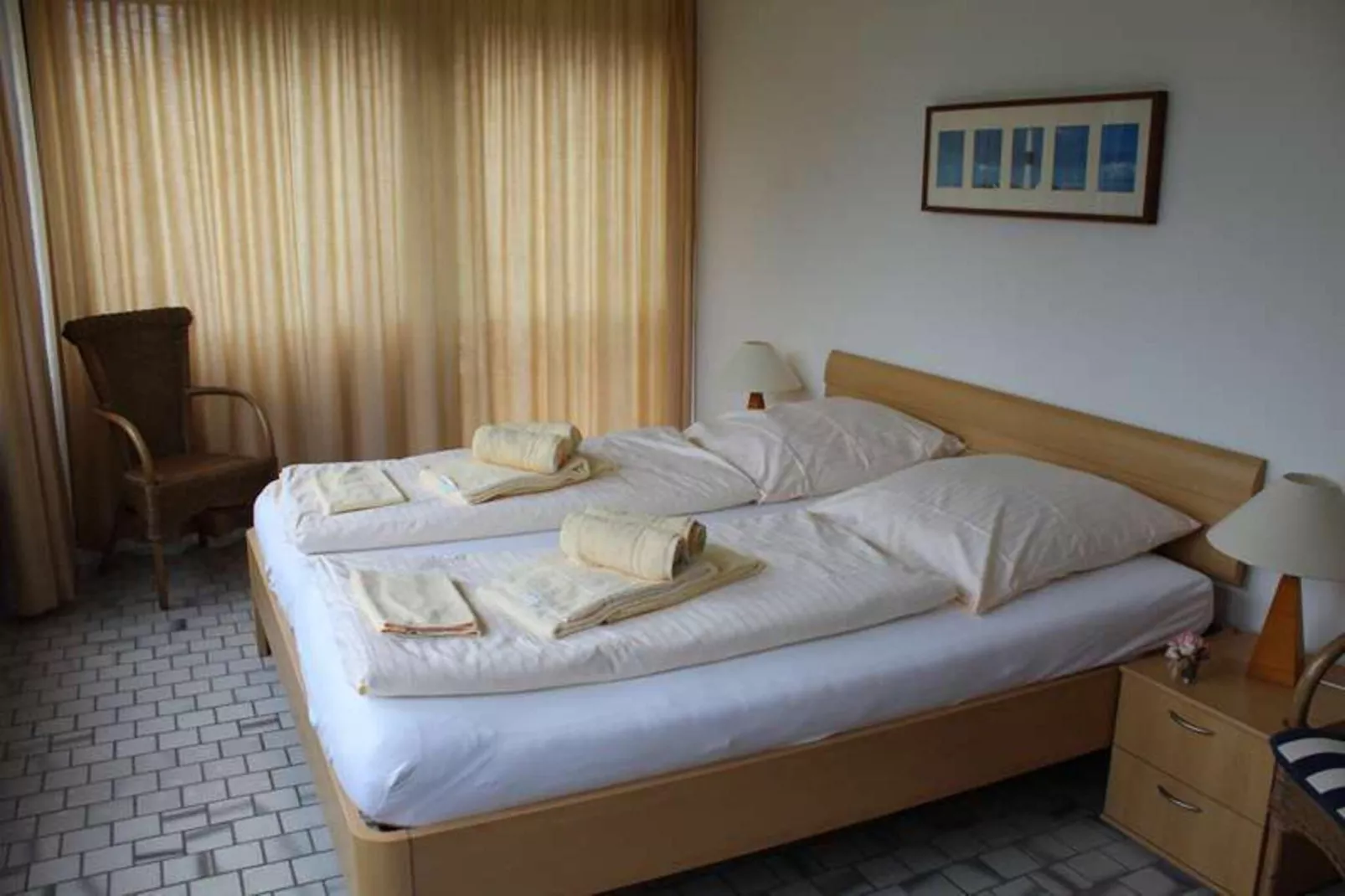 Apartementhaus Helene Wohnung 3 - Westerland-Slaapkamer