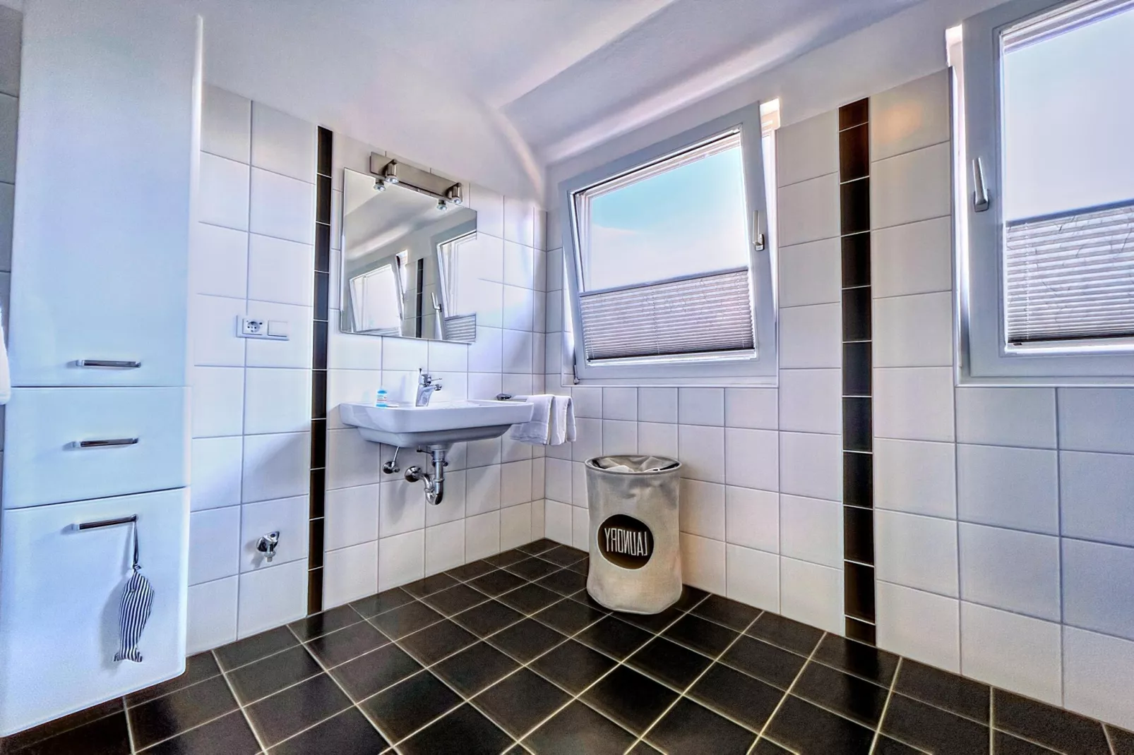 Ferienwohnung in Wyk Boldixum Whg 4 - 3 Erw 1 Kind-Badkamer