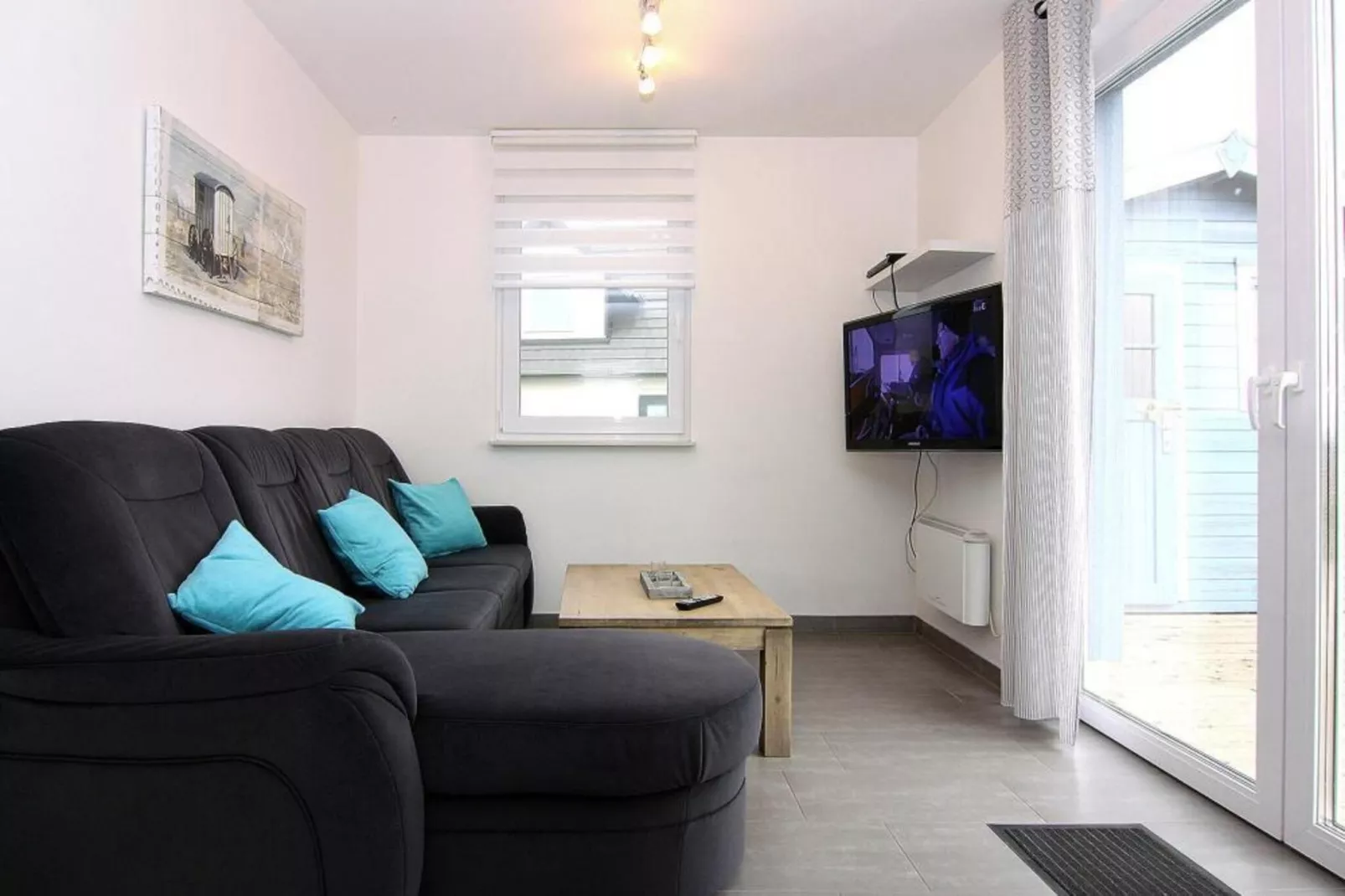Ferienhaus de Poeler Drift 5 Personen-Woonkamer