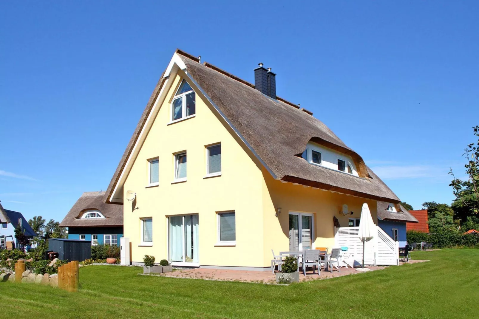 Doppelhaus Westwind Vieregge-Buitenkant zomer