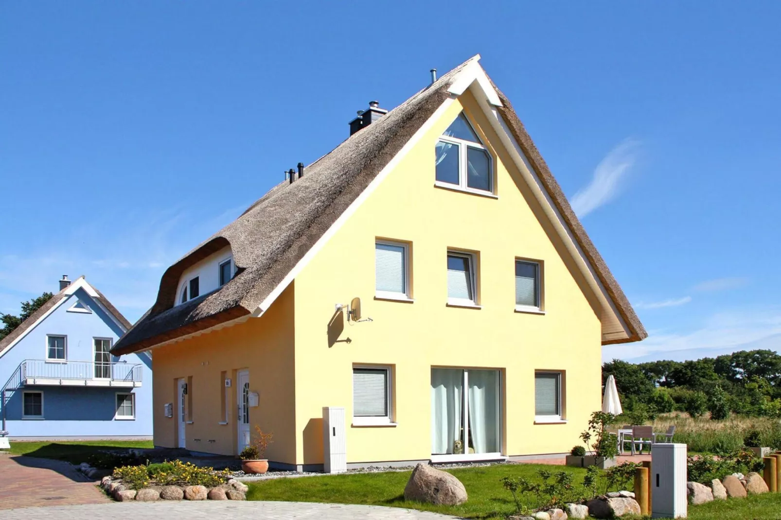 Doppelhaus Westwind Vieregge-Buitenkant zomer