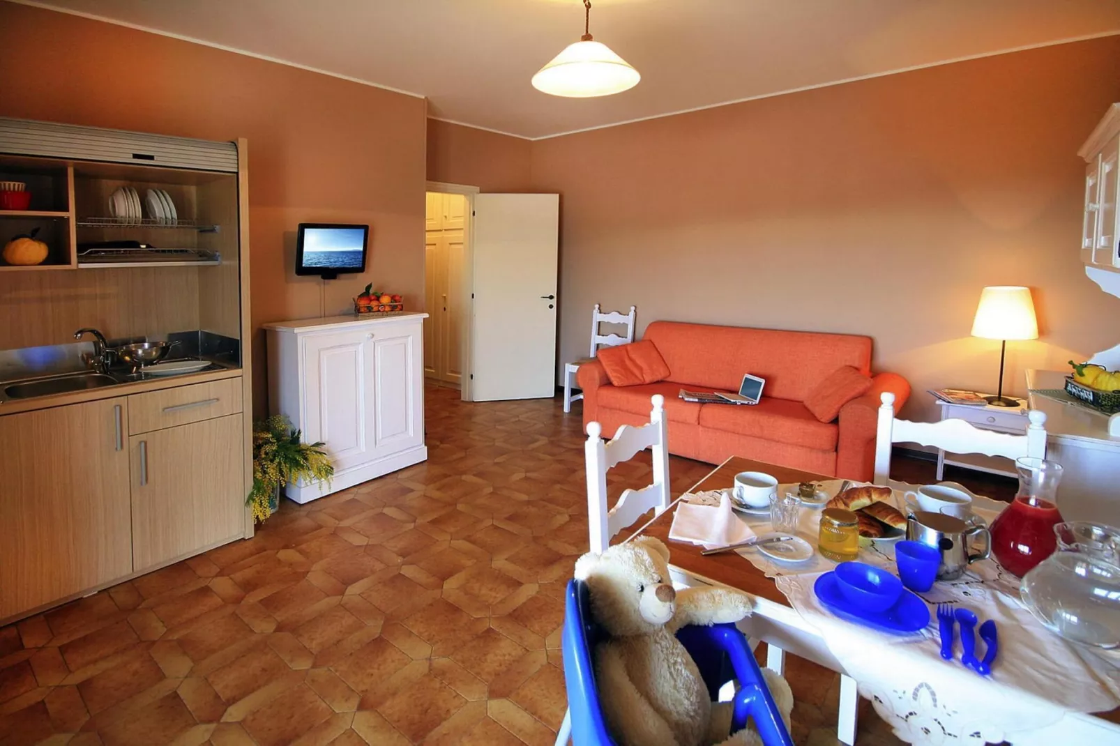 Residence La Meridiana San Bartolomeo al Mare - Typ B5 37 qm/B502-Woonkamer