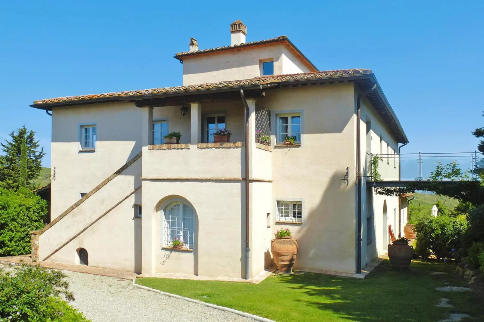Ferienanlage Borgo della Meliana Gambassi Terme Typ Trilo Lux-Buitenkant zomer