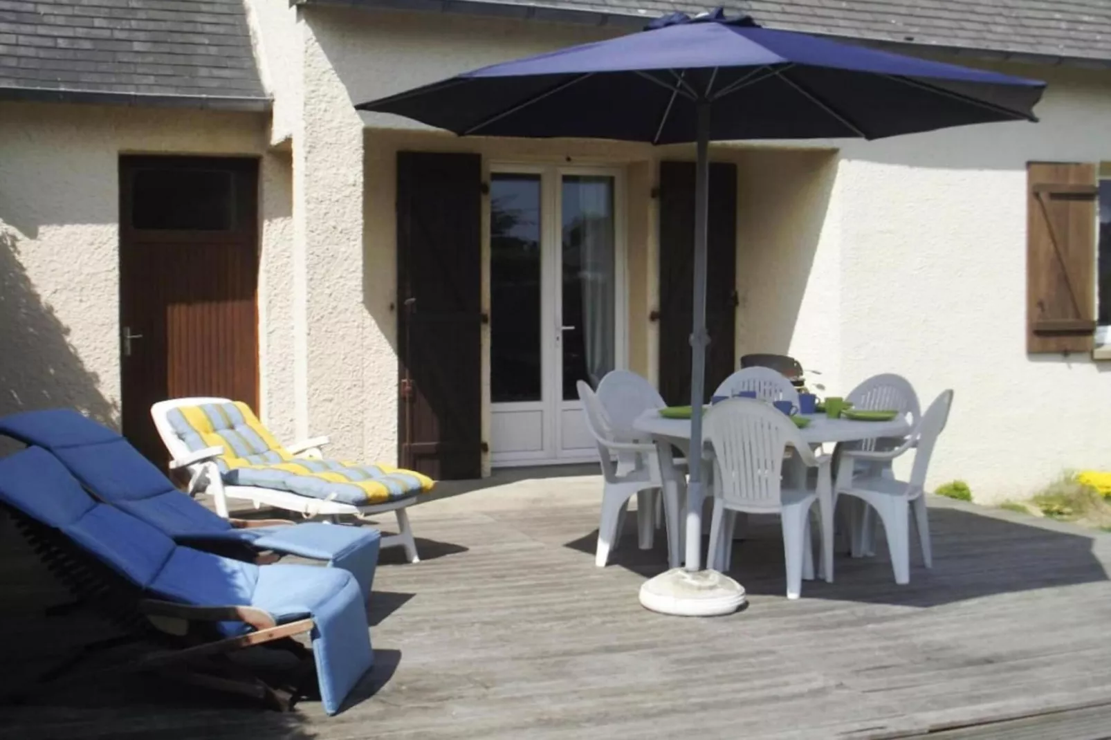 Holiday home Portbail-Terrasbalkon