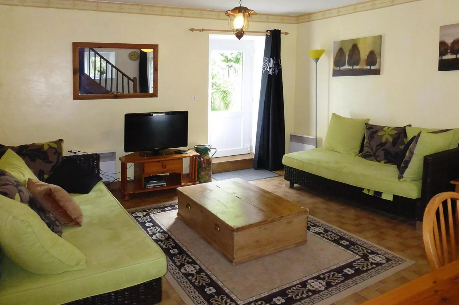 Semi-detached house St Sauveur-le-Vicomte--Woonkamer