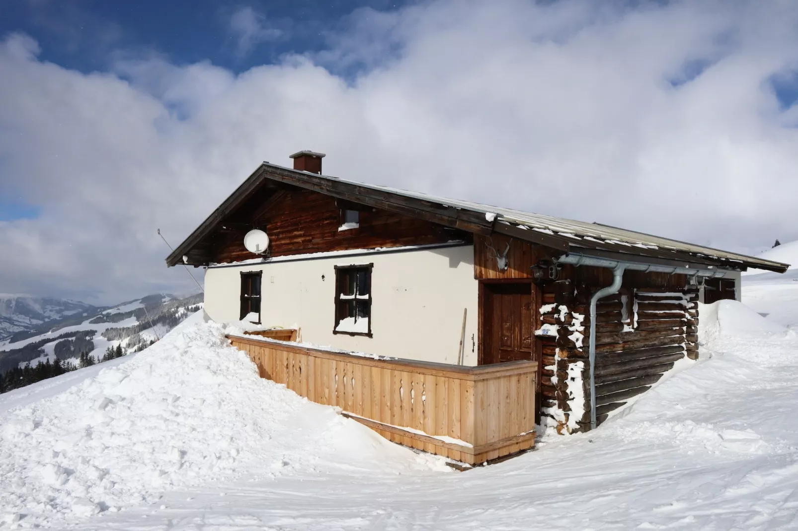 Almhütte Gipfelblick-Exterieur winter