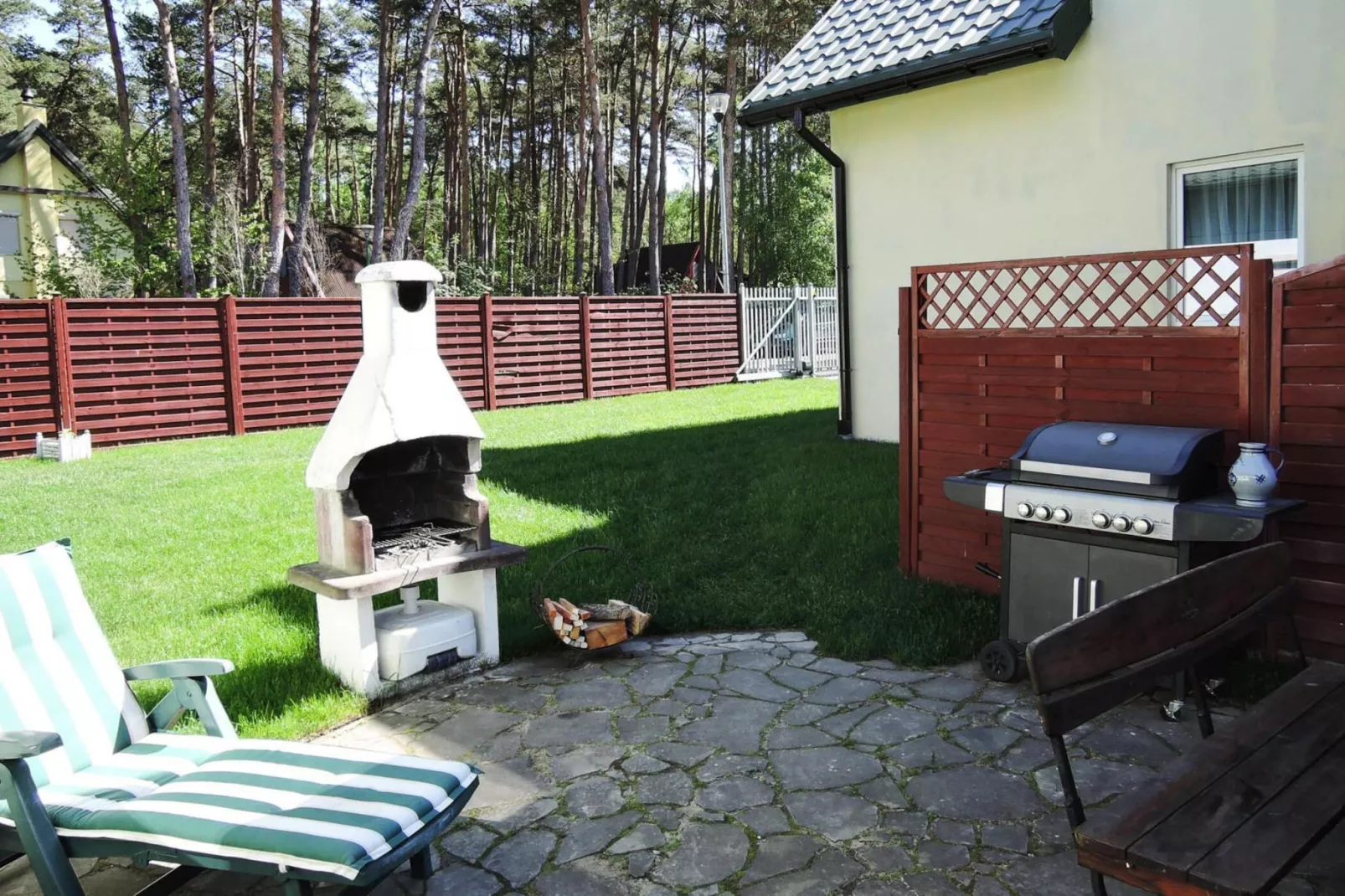 Holiday home in Lukecin for 6 persons-Tuinen zomer