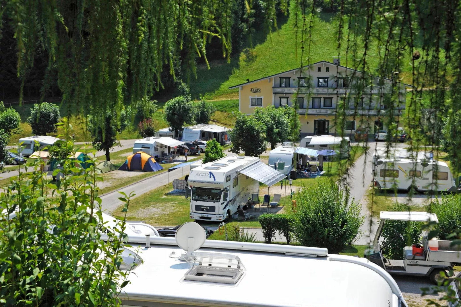 Camping Seeblick Toni - 2 Personen-Uitzicht zomer