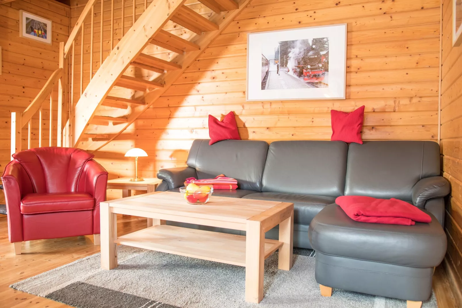 Ferienhaus in Hasselfelde - Haus 8 Blauvogel-Woonkamer