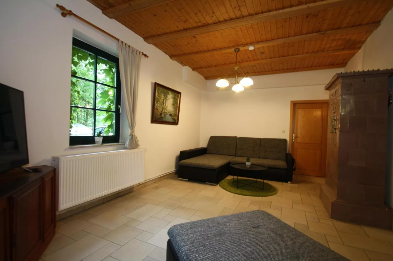 Doppelhaushälte Waldkautz-Woonkamer