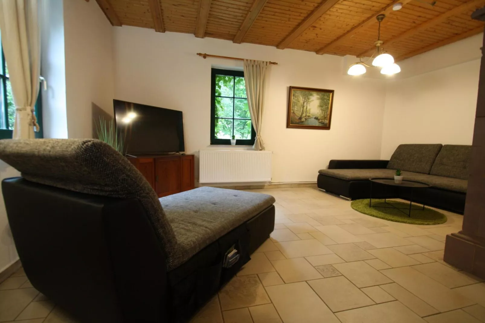Doppelhaushälte Waldkautz-Woonkamer