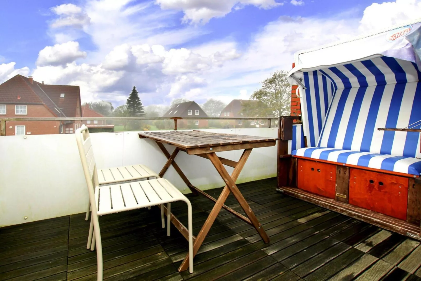 Ferienwohnung nordisch Garding-Terrasbalkon