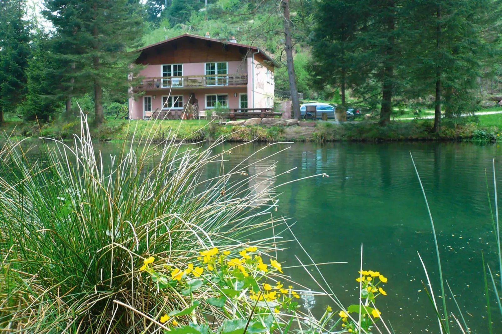 Holiday flats Forellenhof Dabo // Typ C 7 Pers 95 qm-Buitenkant zomer