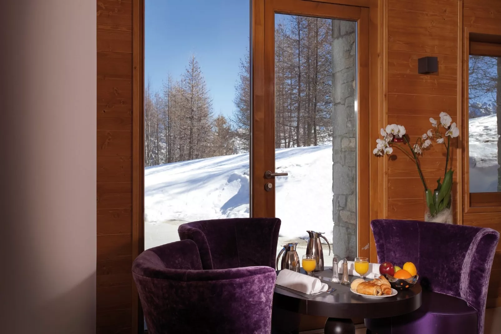 L'Alpenrose 1-Uitzicht winter