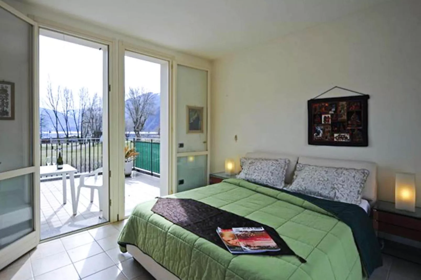 Residence Porto Letizia Porlezza - Villas Studio 4 pax Vista Lago Plus VSLP4 Lake View Plus 8213-Slaapkamer