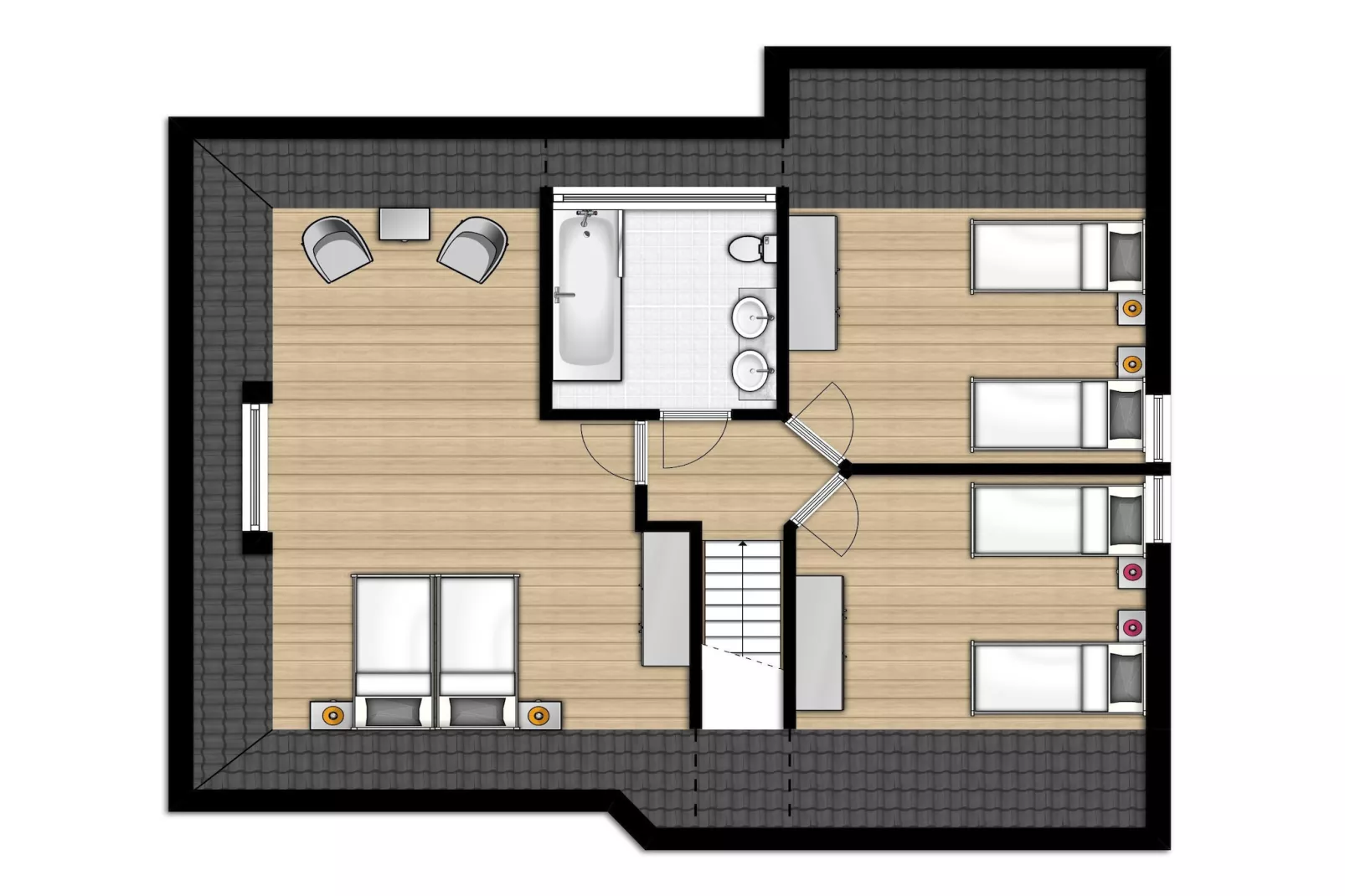 Buitenhof Domburg 1-Plattegrond