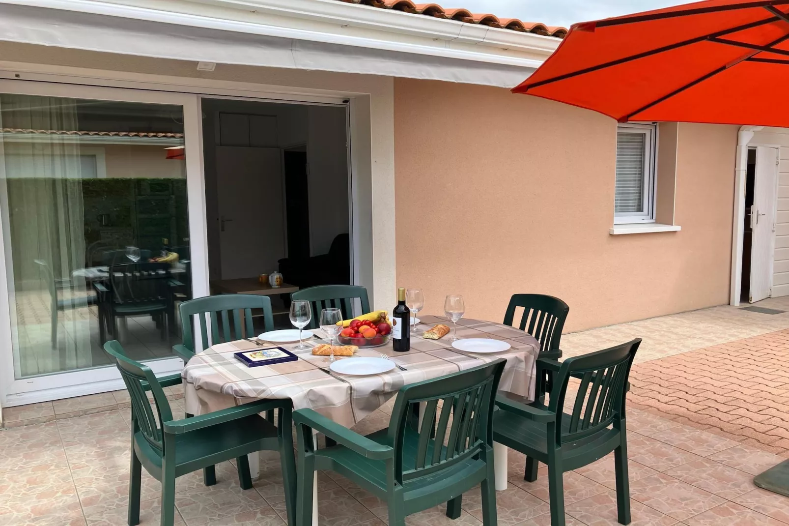 Terraced house Moliets-Buitenkant zomer