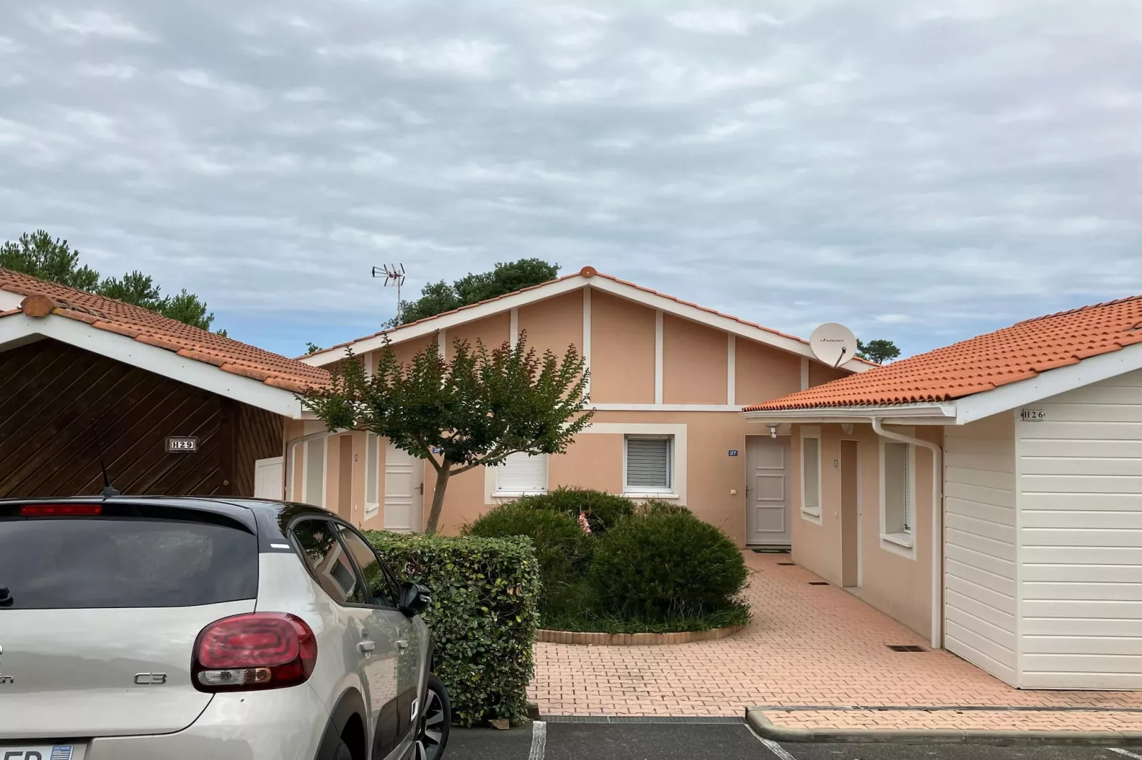 Terraced house Moliets-Buitenkant zomer