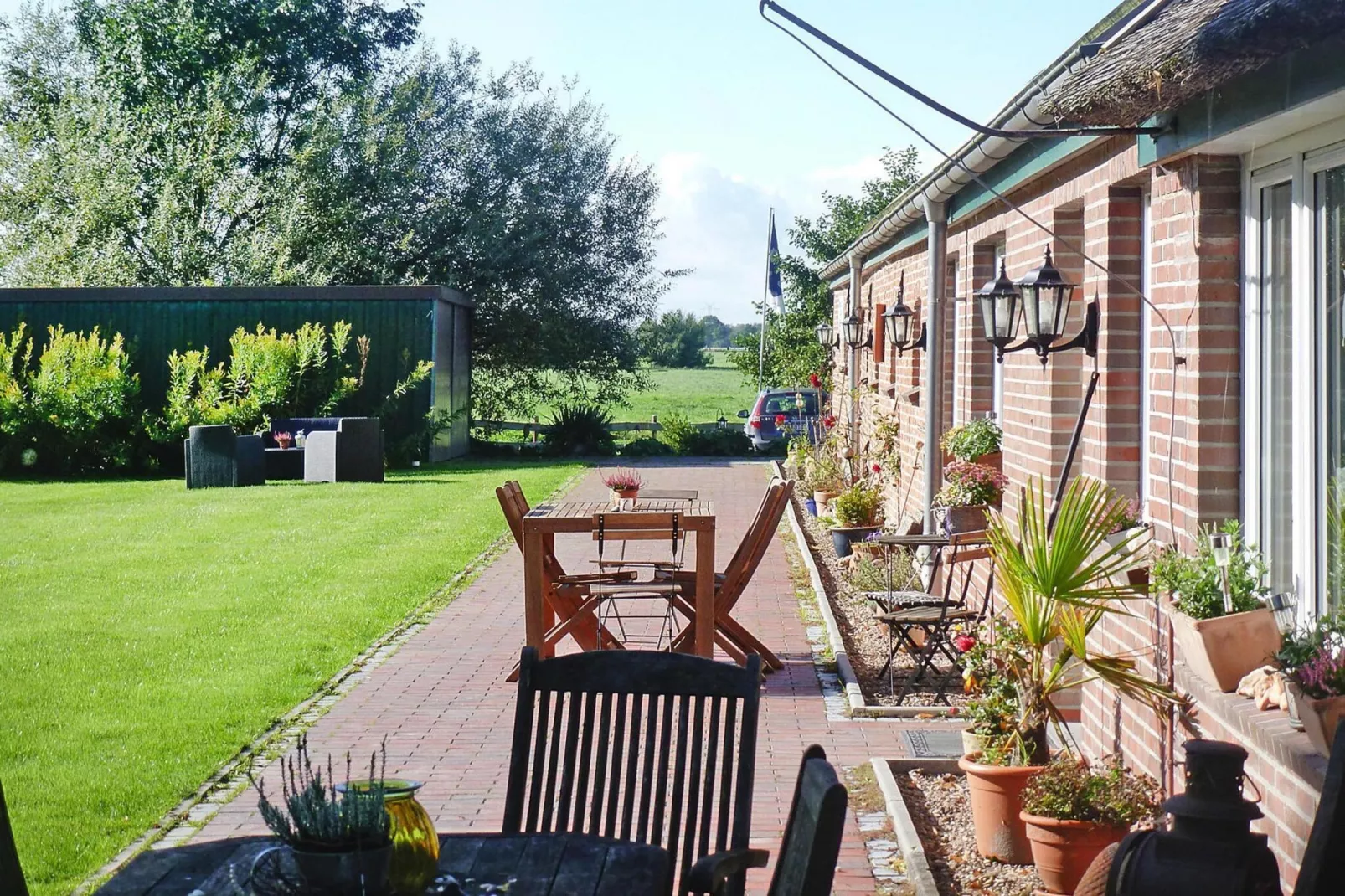 Ferienwohnung Dangast-Buitenkant zomer