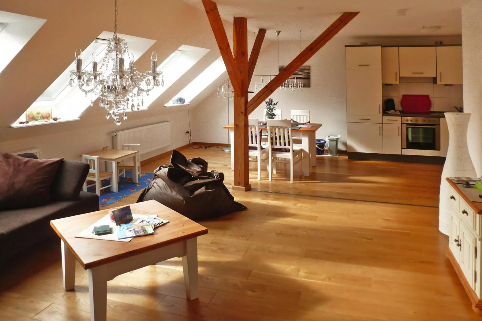 Ferienwohnung Dangast-Woonkamer