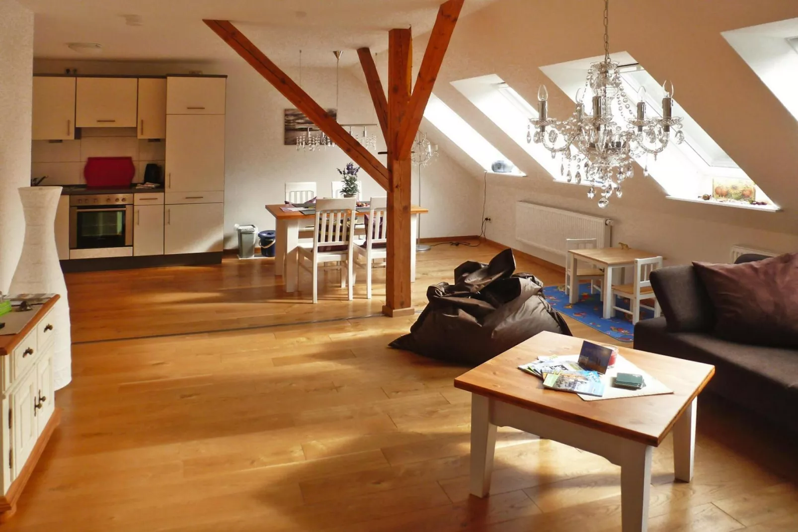 Ferienwohnung Dangast-Woonkamer