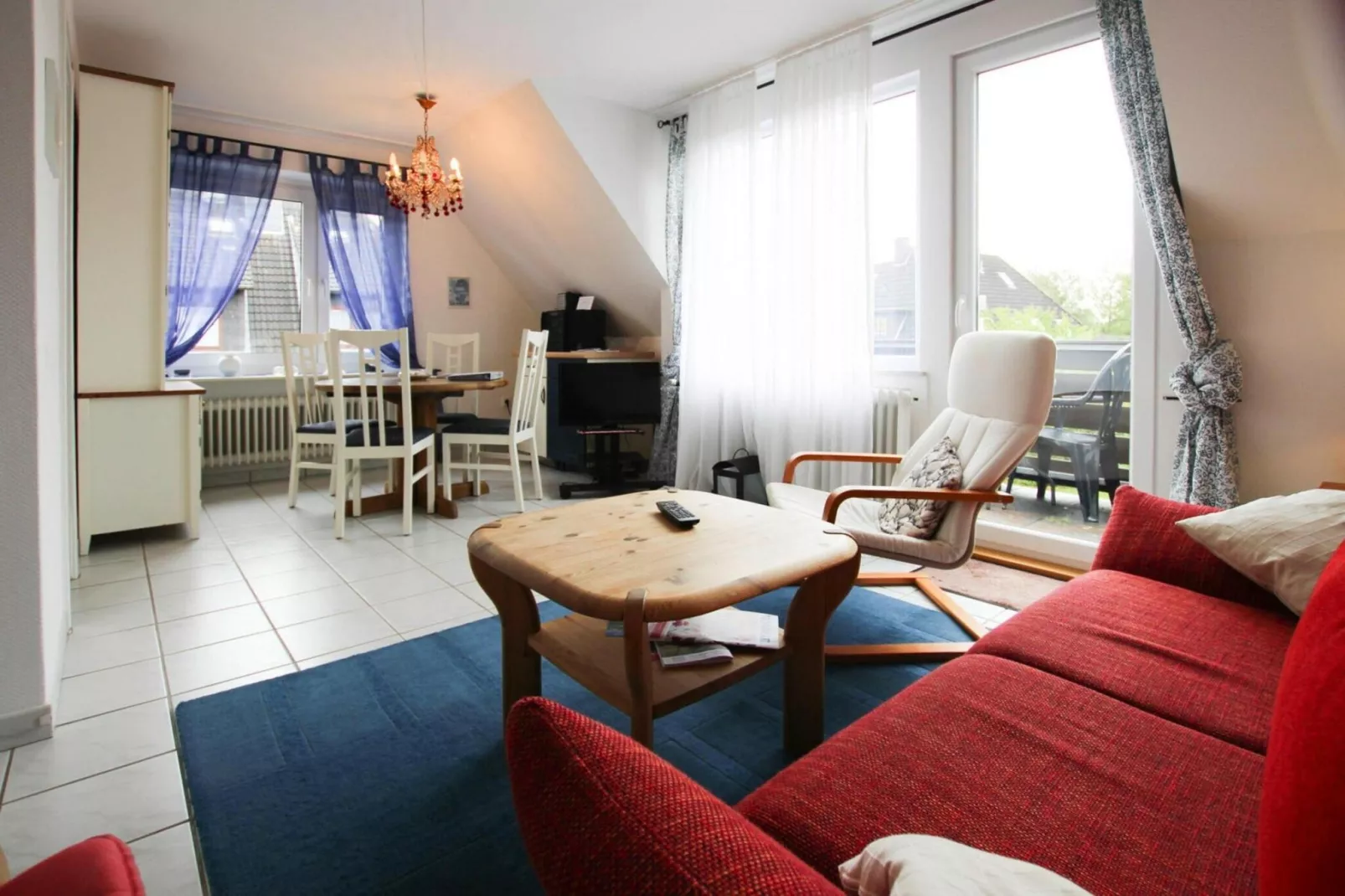 Ferienwohnung Ankerplatz-Woonkamer