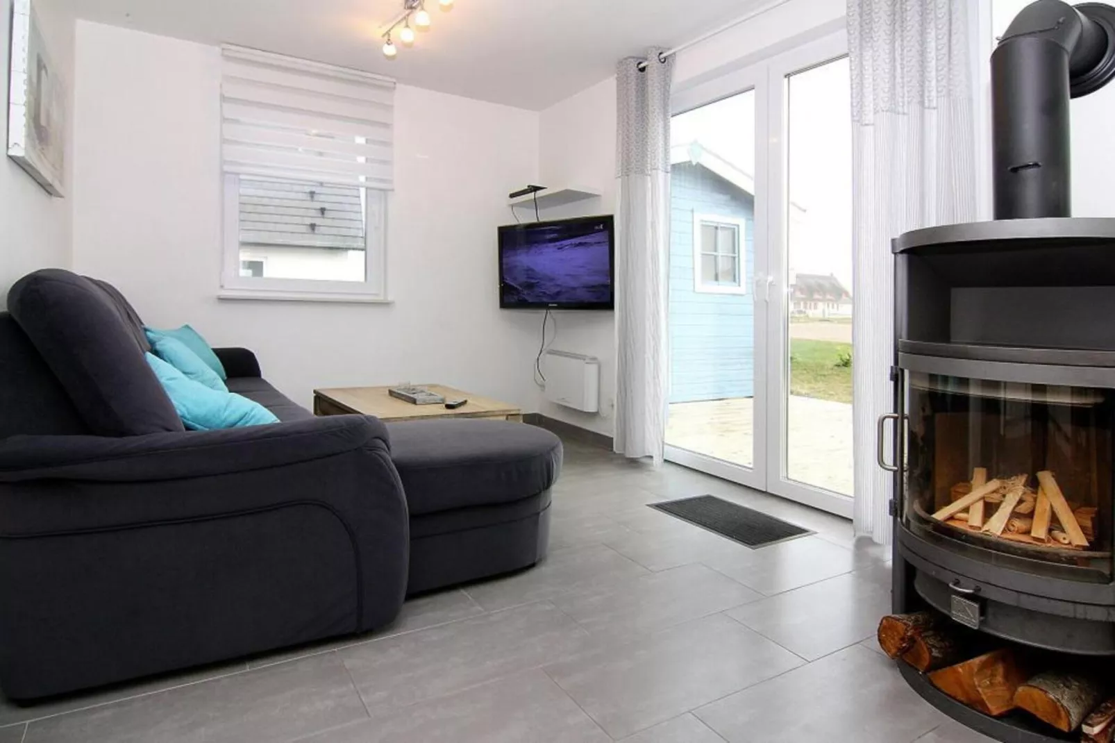 Ferienhaus de Poeler Drift 6 Personen-Woonkamer