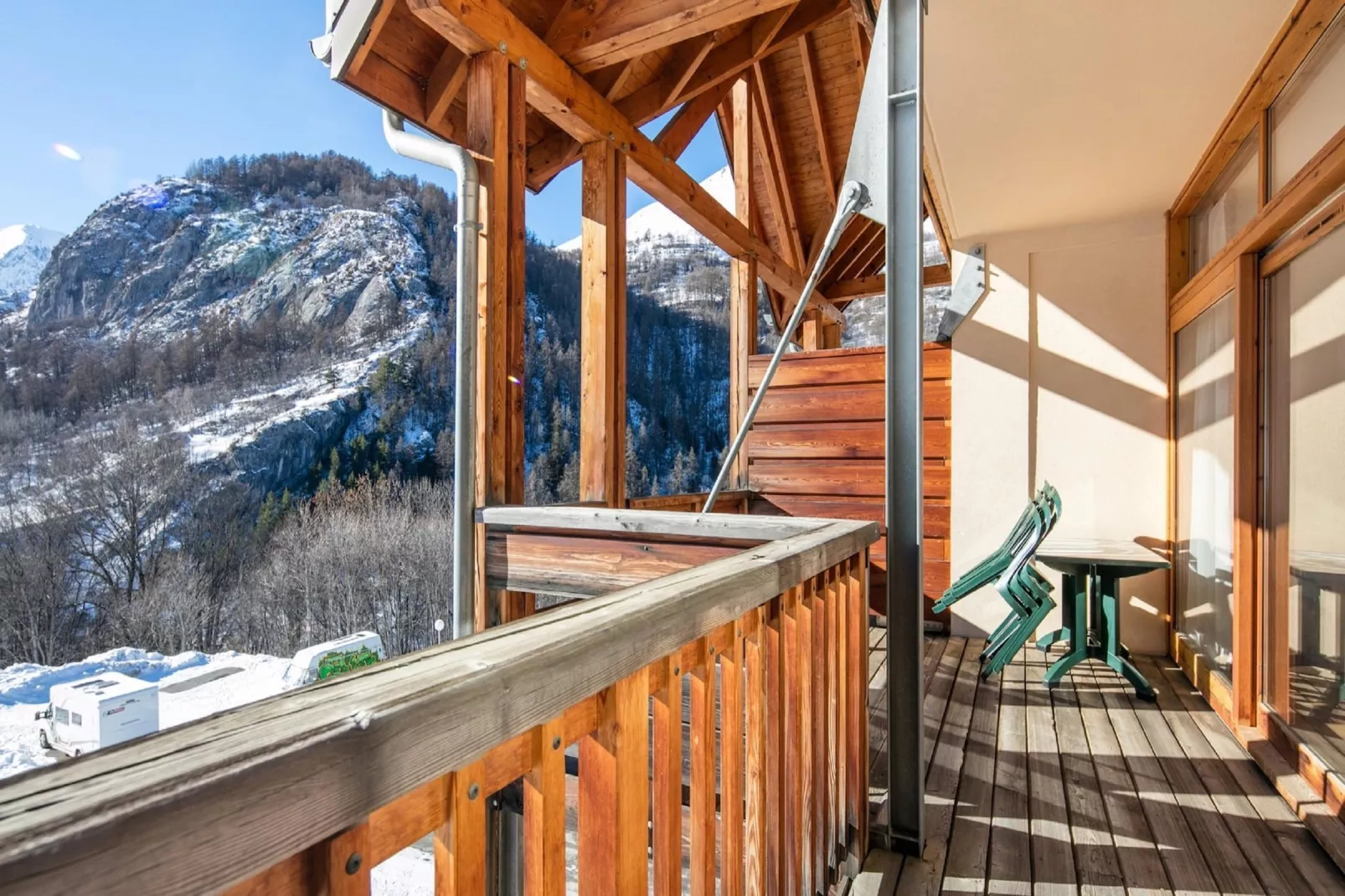 Residence Le Hameau de Valloire 4-Terrasbalkon
