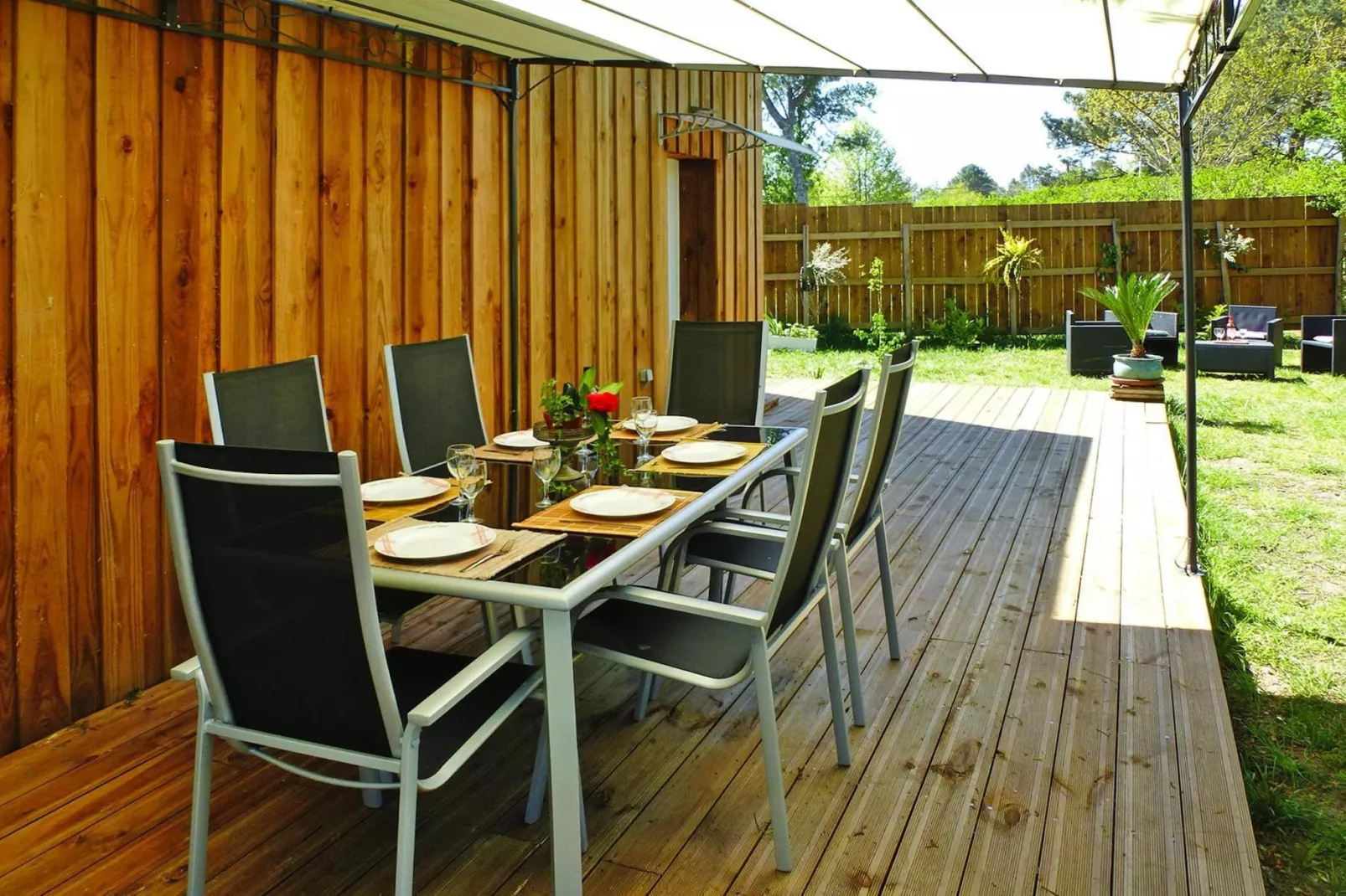 Holiday home Le Porge-Terrasbalkon