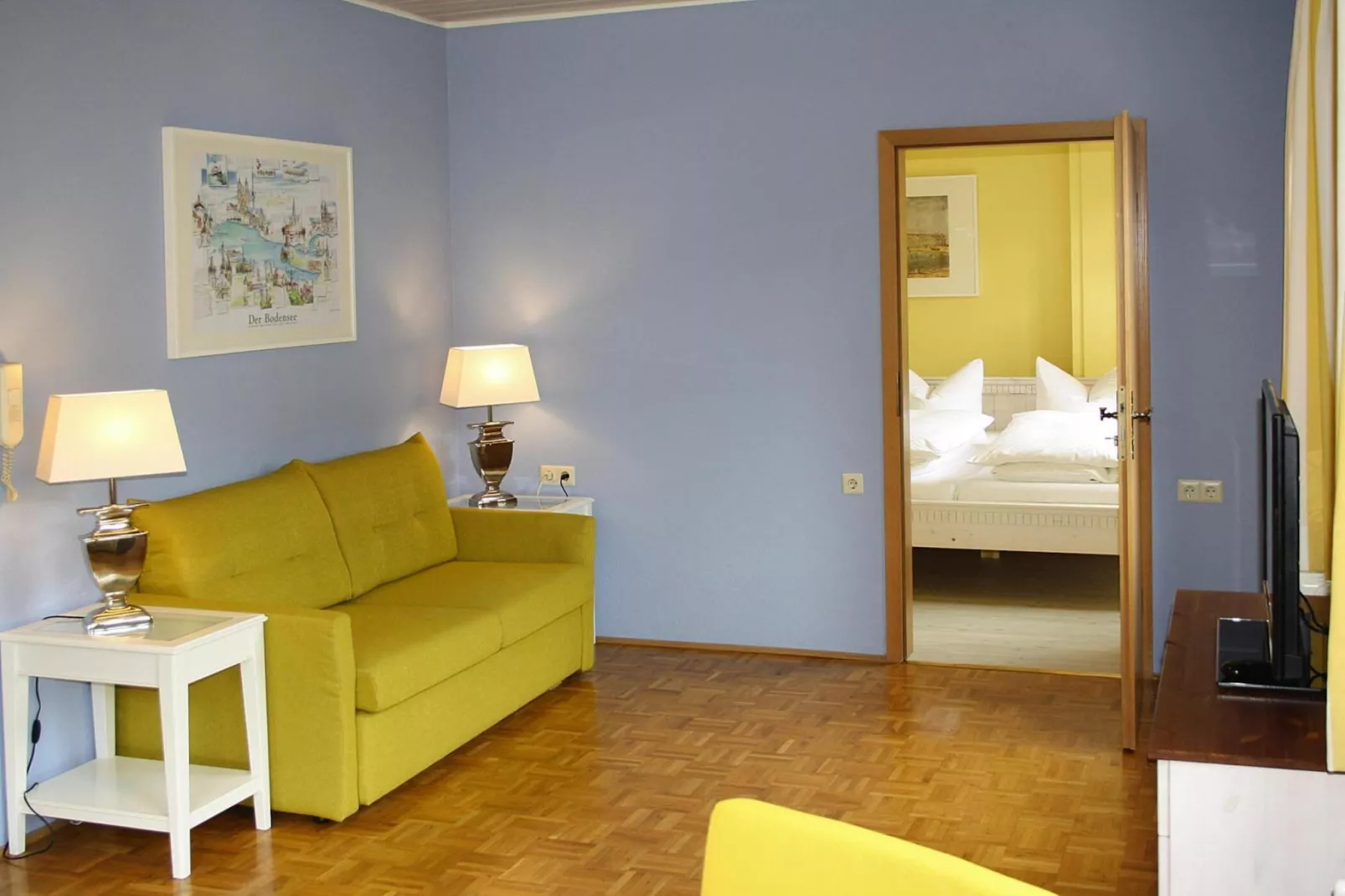 Ferienwohnung Bären 37 qm-Woonkamer